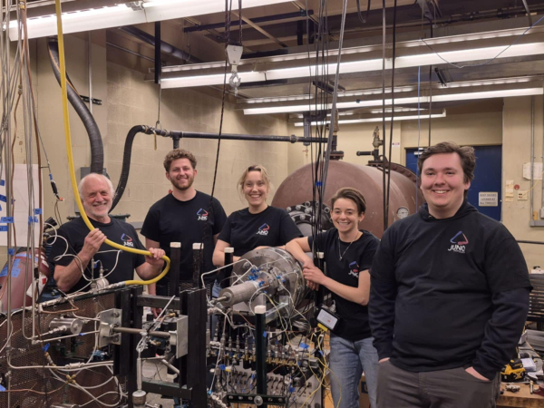 Juno Propulsion Team with RDC Test Engine